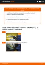 TOYOTA Corona IX Limousine (T190) javítási és kezelési útmutató pdf