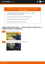 Kezelési kézikönyv pdf: Corolla Coupe (E70) 1.6 (TE71)