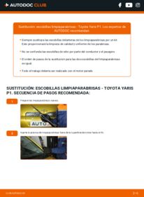 Cómo sustitución de Escobillas de Limpiaparabrisas 1.0 (SCP10_) Toyota Yaris P1