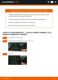 Kuinka vaihtaa Pyyhkijänsulat 3.0 (MCV20_, MCV20) Camry V20 Farmari -autoon