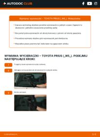 Jak wymienić Pióro wycieraczki Prius IV Liftback (XW50) 1.8 Hybrid (ZVW50_, ZVW51_)