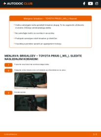 Kako izvesti menjavo: Metlica brisalnika stekel Prius IV Liftback (XW50) 1.8 Hybrid (ZVW50_, ZVW51_)