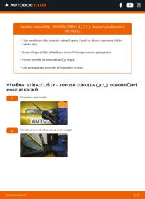 Jak provést výměnu: List stěrače Corolla IV Sedan (E70) 1.3