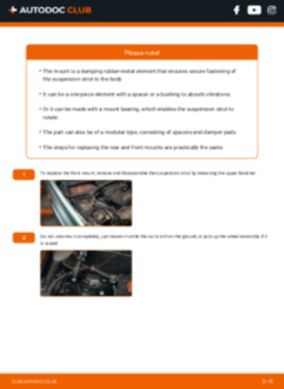 How to change strut mount on a car – replacement tutorial