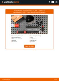 Kuidas välja vahetamist läbi viia: ALPINA B3 Estate (E91) S Bi-Turbo Õlifilter