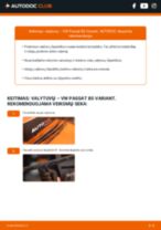 automobilių dalys VW PASSAT Variant (3B6) | PDF Instrukcija remonto