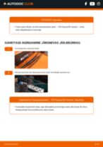 Samm-sammuline PDF-juhend VW PASSAT Variant (3B6) Pesurikumm asendamise kohta