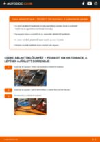 PEUGEOT 104 Hatchback 1984 javítási és kezelési útmutató pdf