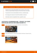 PEUGEOT 104 Coupe Scheibenwischer: Schrittweises Handbuch im PDF-Format zum Wechsel