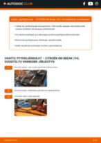 Yksityiskohtainen auton CITROËN XM 20000 opas PDF-muodossa