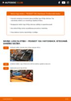 106 II Van / Hatchback (1S) Elektrik Stikla tīrītāja slotiņa: kā nomainīt? Pakāpeniskas rokasgrāmatas