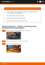 Kako zamenjati zadaj in spredaj Metlice brisalcev PEUGEOT J7 Platform/Chassis - vodič spletu