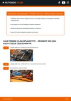 Online käsiraamat Klaasipuhastajad iseseisva asendamise kohta PEUGEOT 305 Kastenwagen
