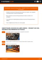 Manual online sobre a substituição de Escovas de para brisa em PEUGEOT 305 Kastenwagen