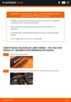 Manual DIY sobre como substituir o Escovas do Limpa Vidros no VW 1500/1600