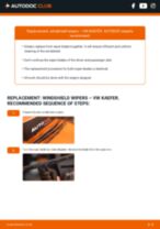 DIY manual on replacing VW BEETLE TYPE 1 Wiper Blades