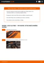 VW KAEFER instrukcijas par remontu un apkopi