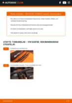 Steg-för-steg-guide i PDF om att byta Torkarblad i VW KAEFER