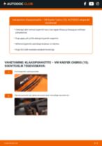 Kuidas vahetada Klaasipuhastid tagumine ja eesmine VW KAEFER Convertible (15) - juhend online
