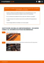 Cómo cambiar Escobilla delanteras y traseras VW KAEFER Convertible (15) - manual en línea