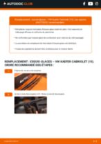 Le guide professionnel de remplacement pour Roulement de roue sur votre VW Kaefer Cabriolet 15 1302,1303 1.6