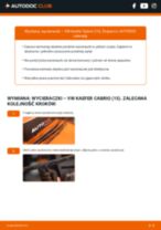 Jak wymienić Pióra do wycieraczek tylne i przednie VW KAEFER Convertible (15) - instrukcje online