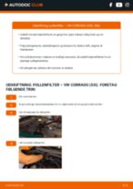 Den professionelle guide til udskiftning af Oliefilter på din VW Corrado 53i 2.9 VR6