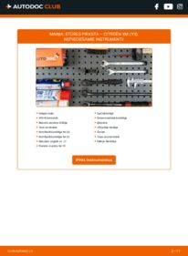 Kā veikt nomaiņu: 2.1 TD 12V CITROËN XM (Y3) Stūres šķērsstiepņa uzgalis