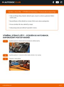 Jak provést výměnu: List stěrače GS Hatchback A 1.3