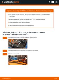 Jak provést výměnu: List stěrače LNA Hatchback 1.1