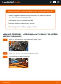 Kako izvesti menjavo: Metlica brisalnika stekel LNA Hatchback 1.1