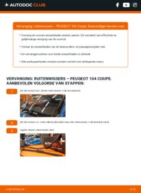 Vervanging uitvoeren: Ruitenwissers 1.1 PEUGEOT 104 Coupe