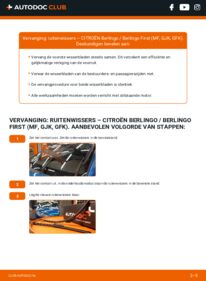 Vervanging uitvoeren: Ruitenwissers 2.0 HDI 90 Citroen Berlingo MF