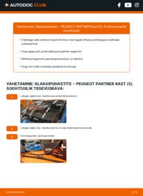 Kuidas välja vahetamist läbi viia: Peugeot Partner Van 1.9 D Pesurikumm