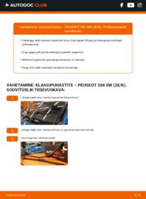 Kuidas välja vahetamist läbi viia: Peugeot 206 SW 1.4 HDi Pesurikumm