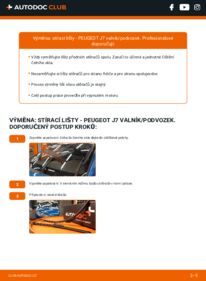 Jak provést výměnu: List stěrače J7 Valník/Podvozek 1.8