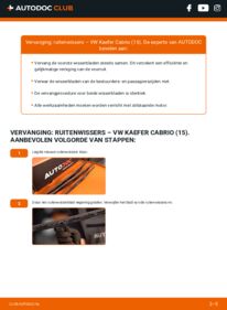 Vervanging uitvoeren: Ruitenwissers 1302,1303 1.6 VW Kaefer Cabrio 15