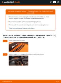 Cum să efectuați înlocuirea: Lamela stergator VW Kaefer Cabrio 15 1302,1303 1.6