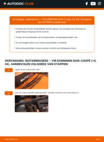 Vervanging uitvoeren: Ruitenwissers 1500 VW Karmann Ghia Coupé