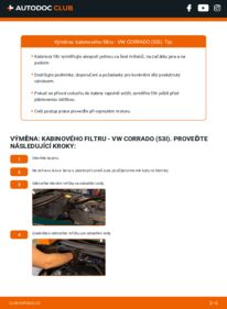 Jak provést výměnu: Kabinovy filtr Corrado (53i) 1.8 G60