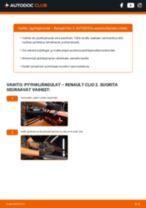 Auton RENAULT CLIO 2016 vianmääritysoppaat verkossa