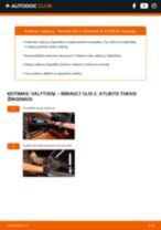 RENAULT CLIO Alyvos filtro korpusas / tarpiklis keitimas: nemokamas pdf