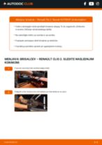 Zamenjavo Metlice brisalcev RENAULT CLIO: brezplačen pdf