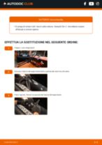 Come cambiare Spazzola tergicristallo posteriore e anteriore RENAULT CLIO II (BB0/1/2_, CB0/1/2_) - manuale online