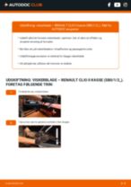 Manuel PDF til vedligeholdelse af CLIO II kasse (SB0/1/2_) 1.9 DTi (SB0U)