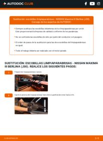 Cómo sustitución de Escobillas de Limpiaparabrisas 3.0 i Nissan Maxima J30