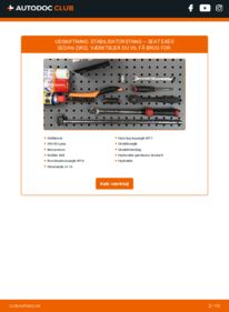 Hvordan man udfører udskiftning af: Stabstag på 2.0 TDI Seat Exeo Sedan