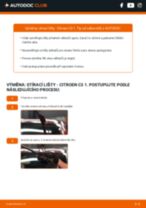 Podrobné PDF tutoriály, jak vyměnit List stěrače na autě CITROËN C3 I (FC_)