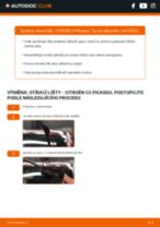 Podrobné PDF tutoriály, jak vyměnit List stěrače na autě CITROËN C3 Picasso
