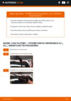Soli-pa-solim PDF apmācība kā nomaināms CITROËN XANTIA Break (X1) Stikla tīrītāja slotiņa